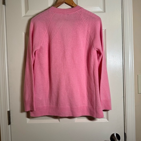 Lafayette 148 New York Vibrant Pink 100% Cashmere Two Piece Cardigan S - Picture 4 of 10